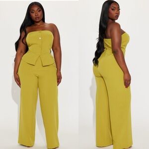NWT Fashion Nova Employee Of The Week Jumpsuit in Chartreuse